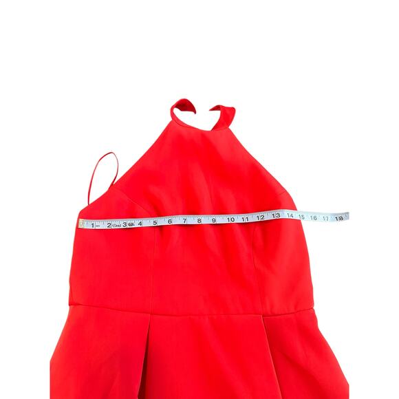 Keepsake the Label Pleated Swing Halter City Heat Party Cocktail Dress Large - Picture 13 of 14